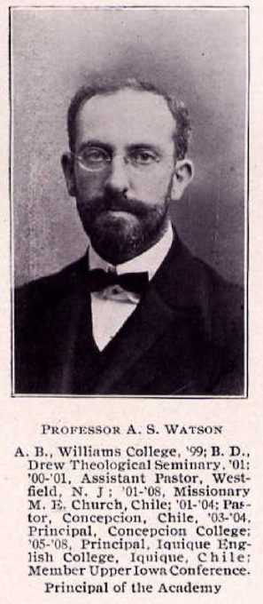 Prof A S Watson Cornell College 1910 2